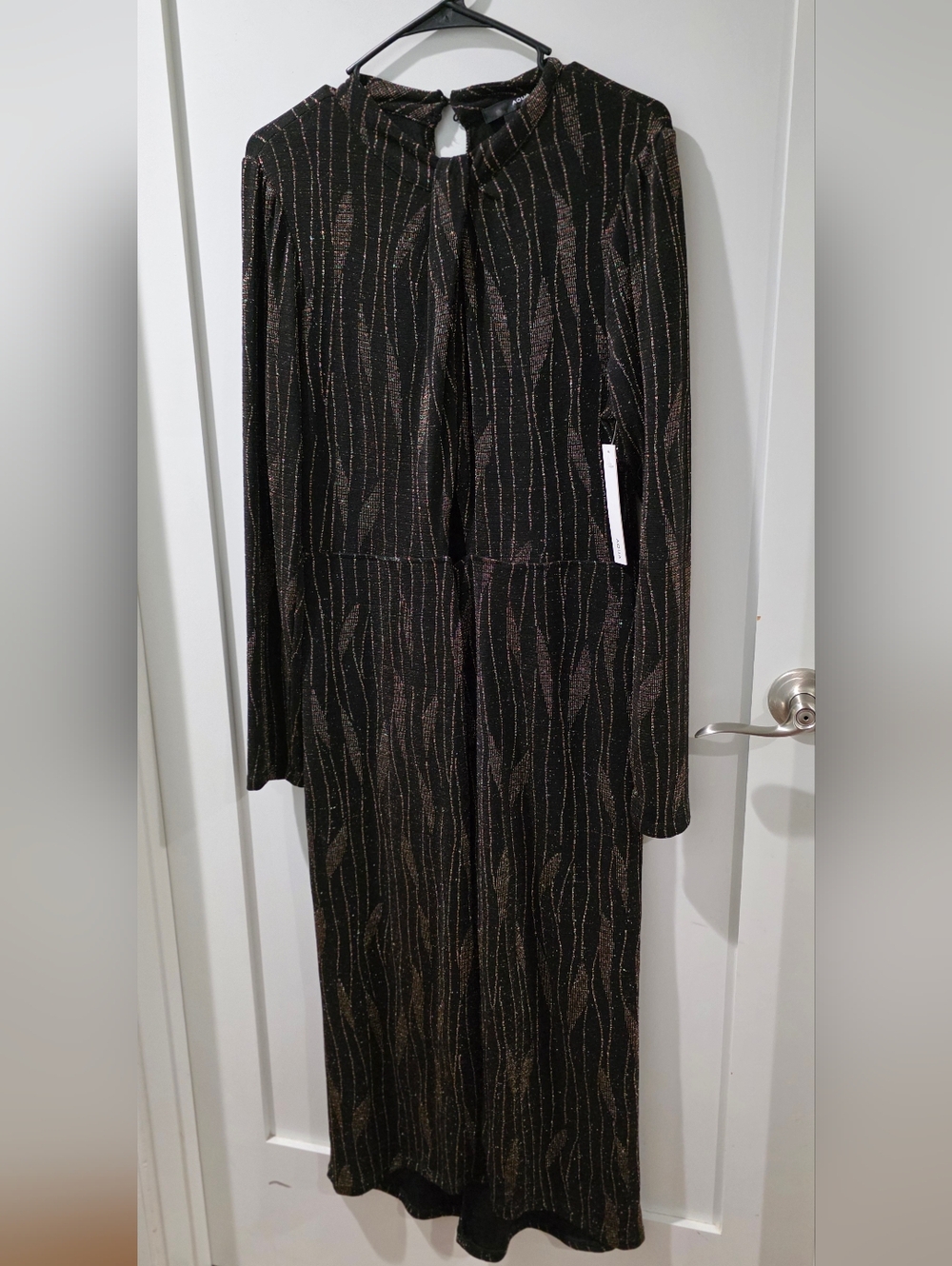 AQUA Long Sleeve Cutout Midi Dress - 100% Exclusive-New With Tags